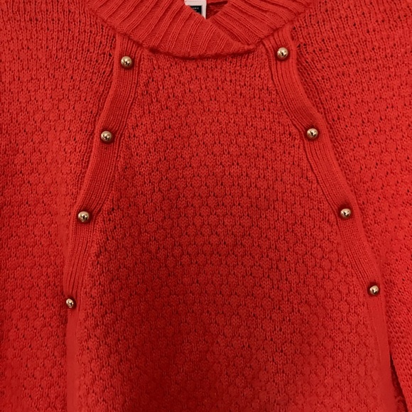 Adorable Girl’s Orange Shawl made from Janie and Jack - Picture 3 of 6